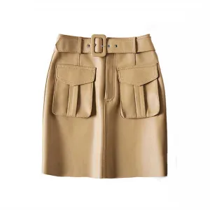 تنورة جلدية مثيرة للنساء ,Sexy leather skirt for women