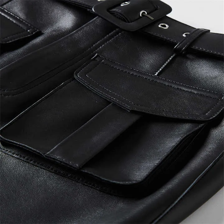 تنورة جلدية مثيرة للنساء ,Sexy leather skirt for women