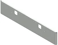 18" 2004-2007 Freightliner Classic Texas Square Bumper with Step Hole