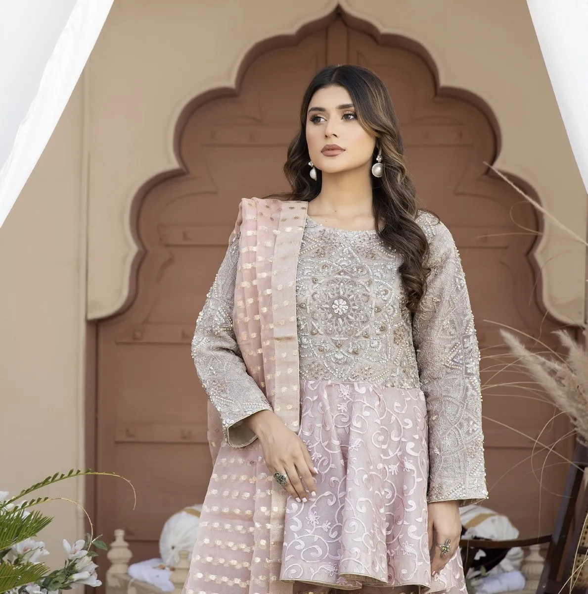 Allys Luxury Peplum Gharara Formal ALL90