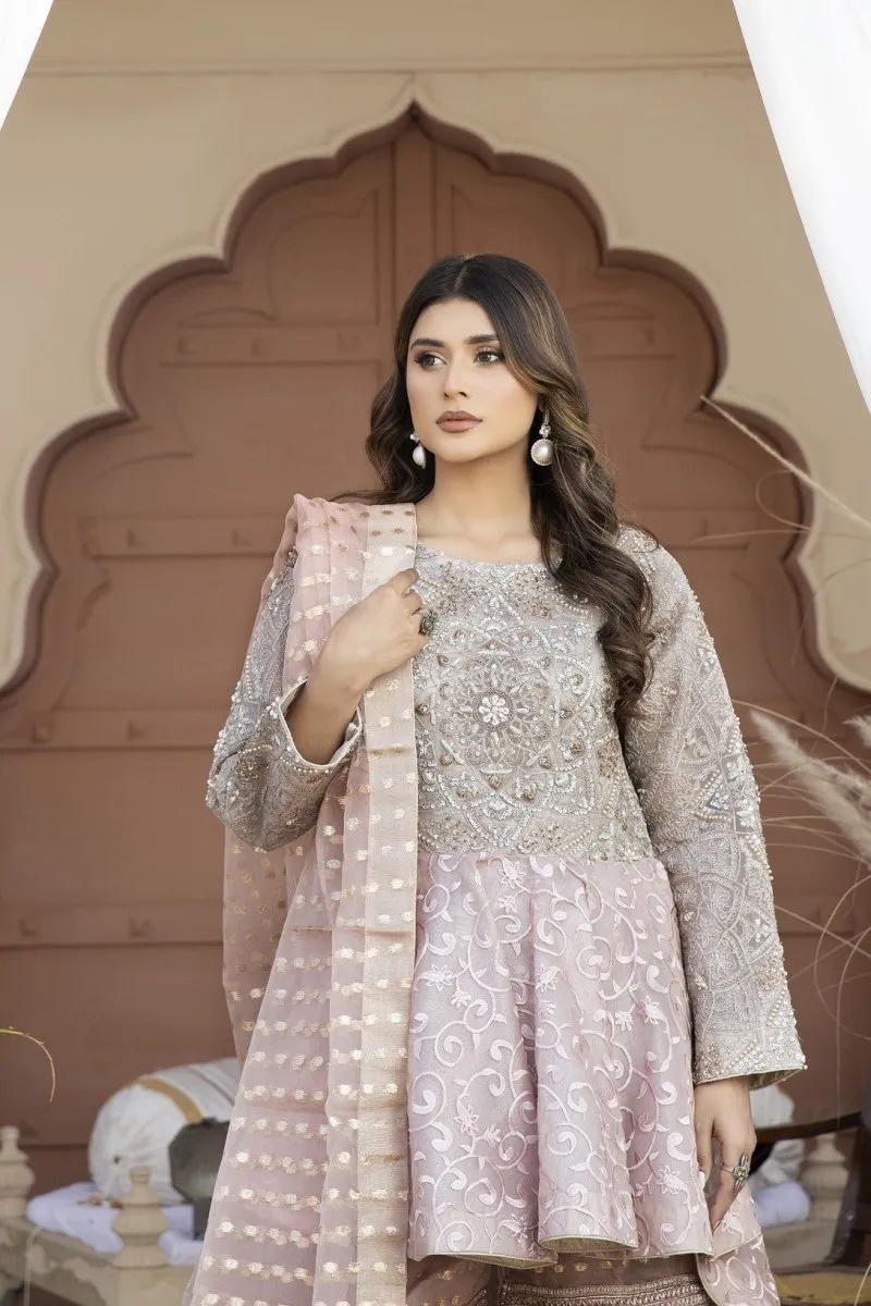 Allys Luxury Peplum Gharara Formal ALL90