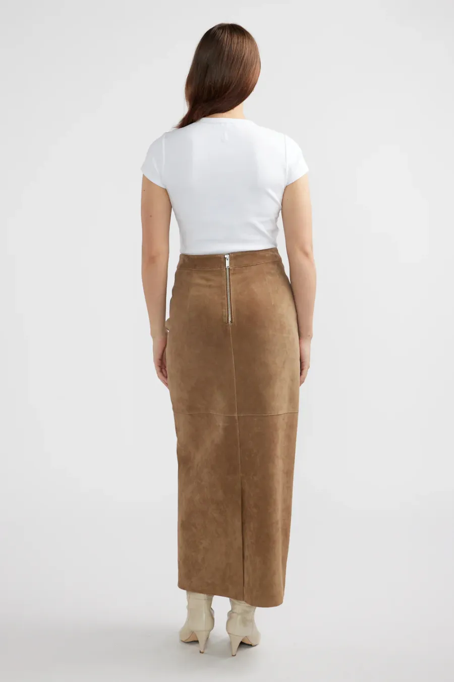 Ana Suede Maxi Skirt Toffee