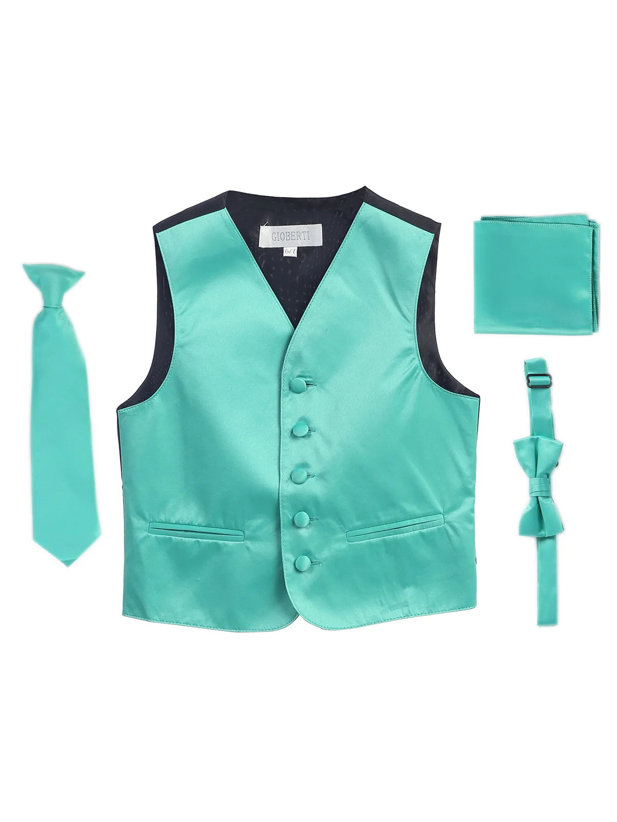Boy's (8-18) 4 pc Formal Vest Set