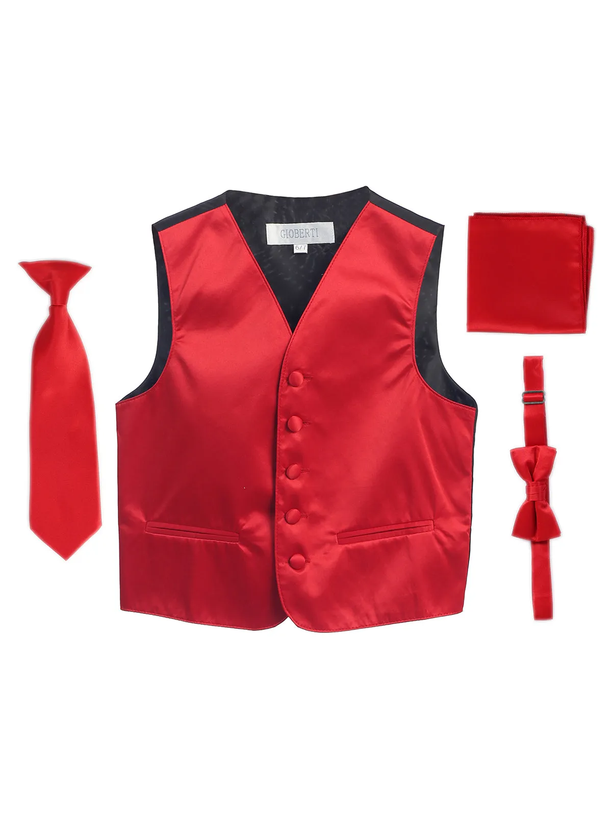 Boy's (8-18) 4 pc Formal Vest Set