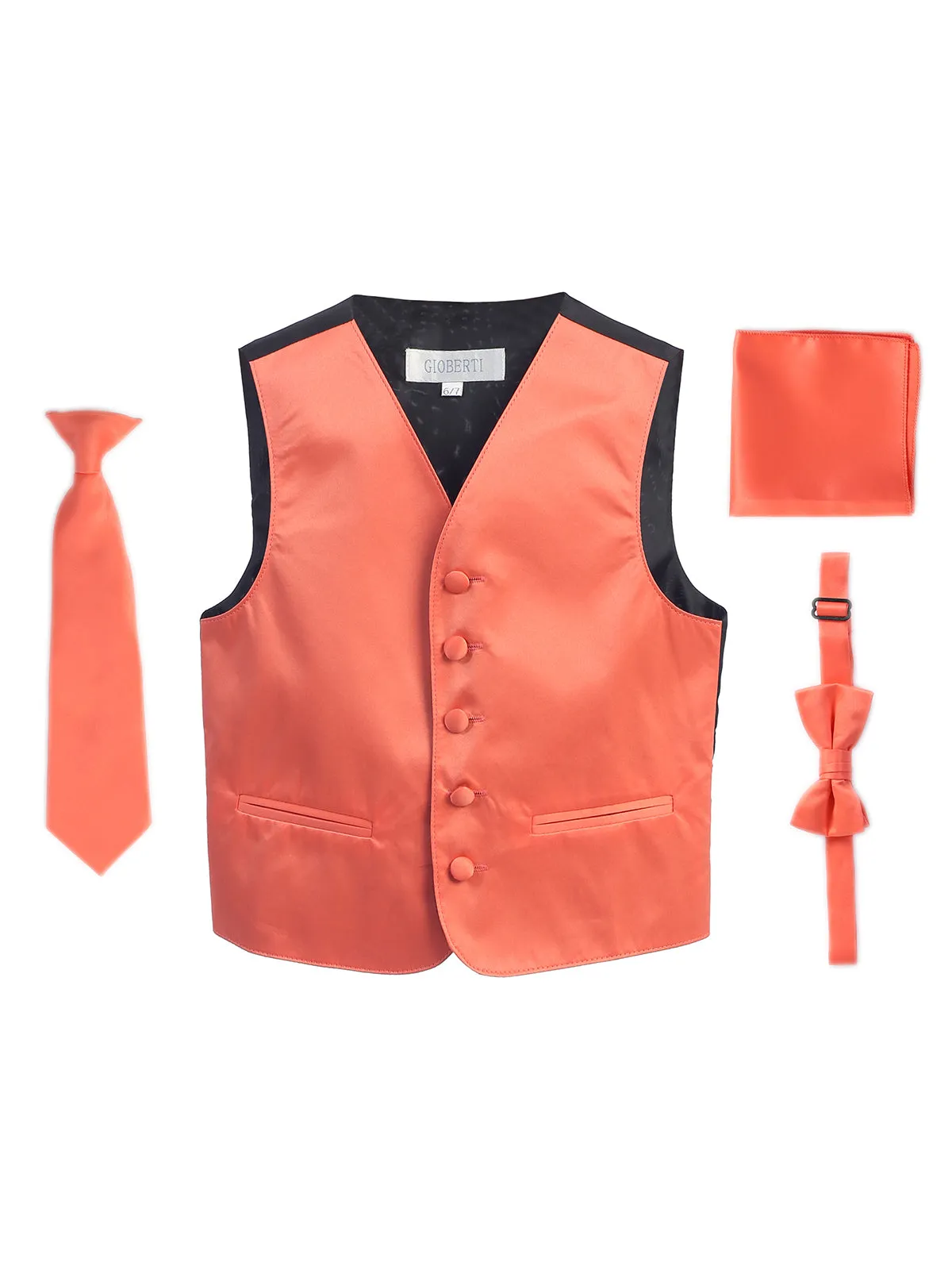 Boy's (8-18) 4 pc Formal Vest Set