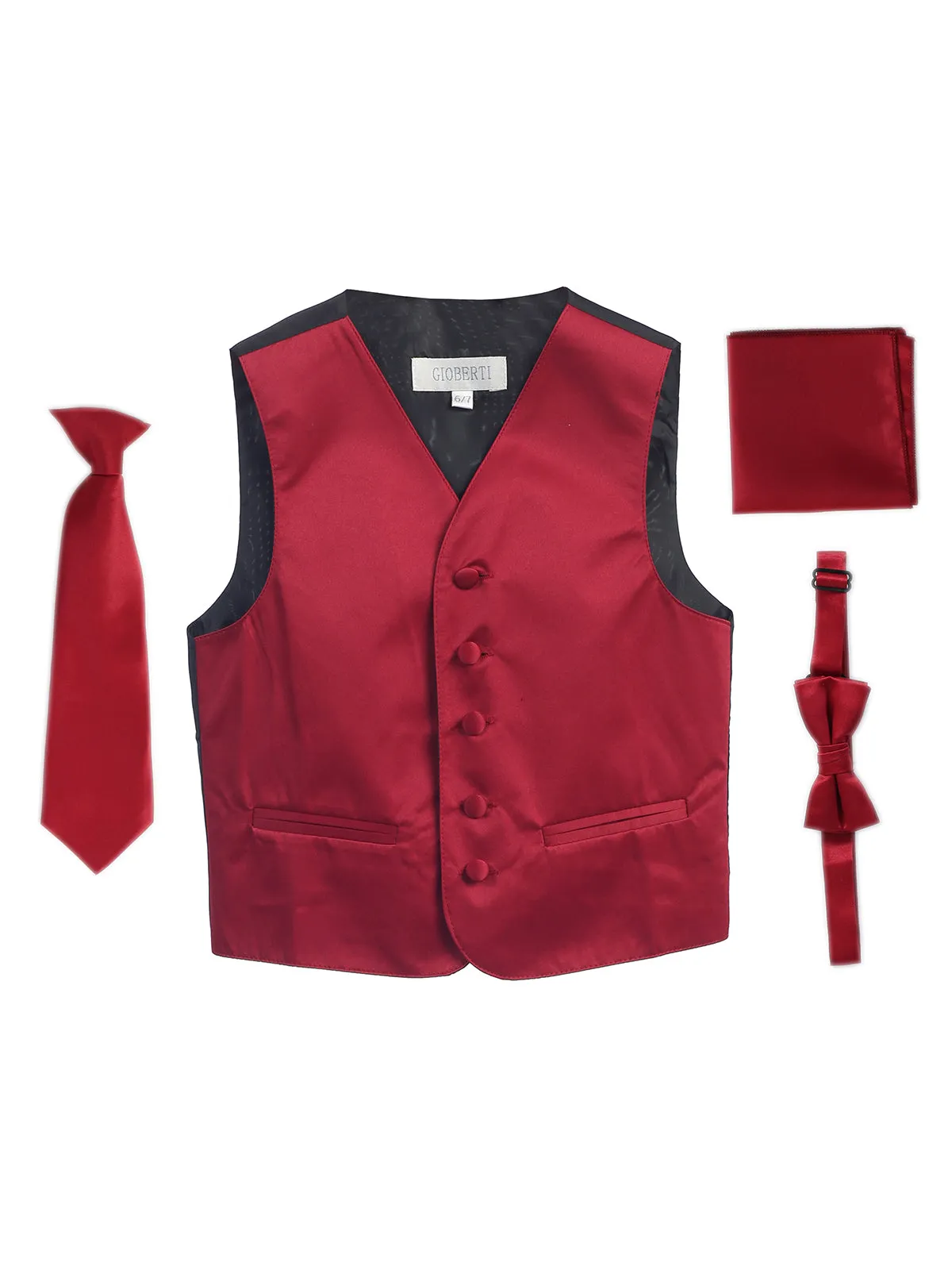 Boy's (8-18) 4 pc Formal Vest Set