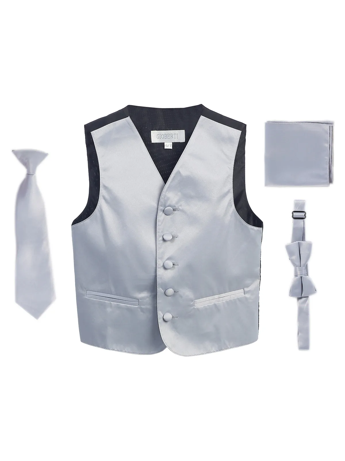 Boy's (8-18) 4 pc Formal Vest Set