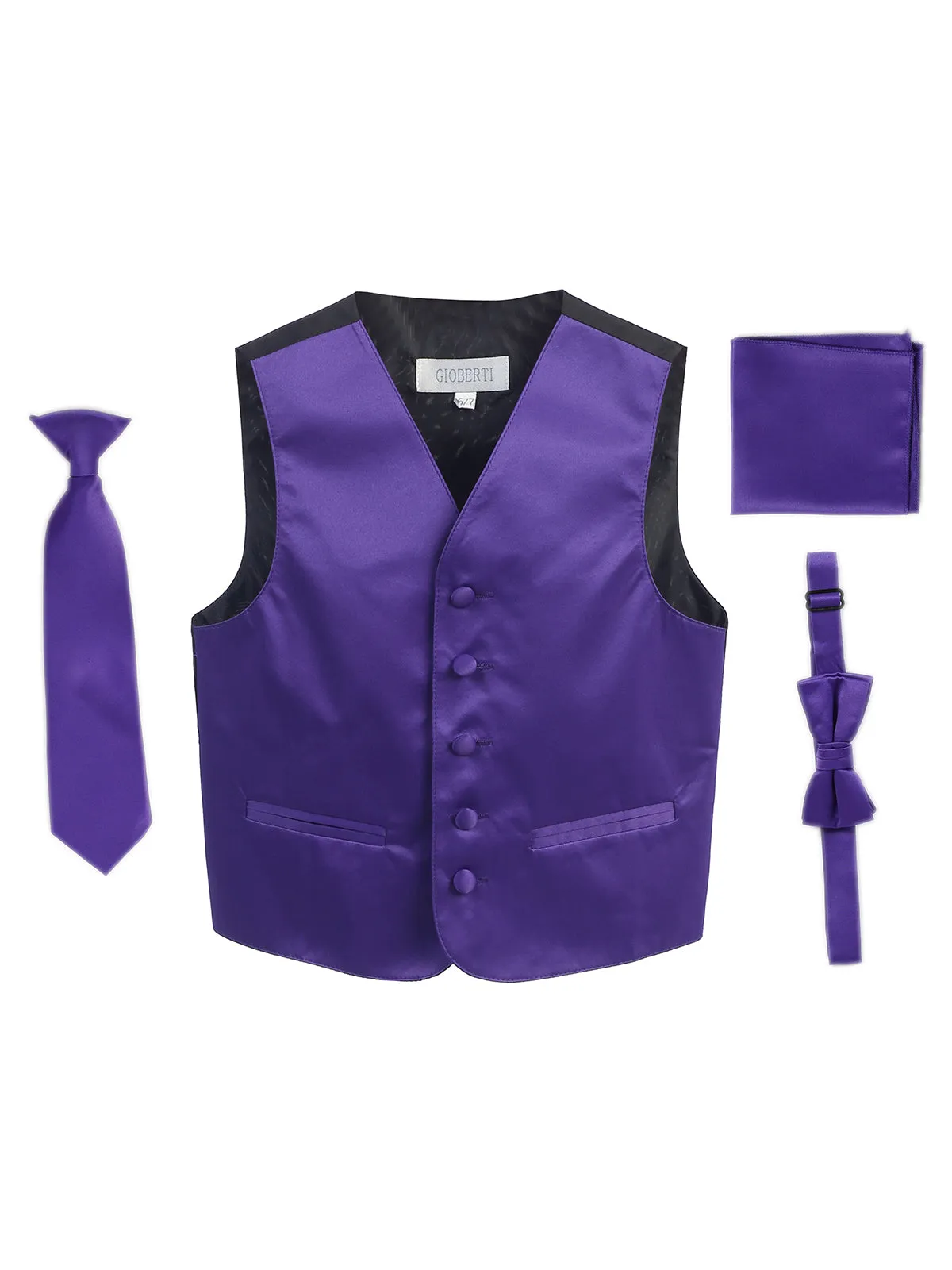 Boy's (8-18) 4 pc Formal Vest Set