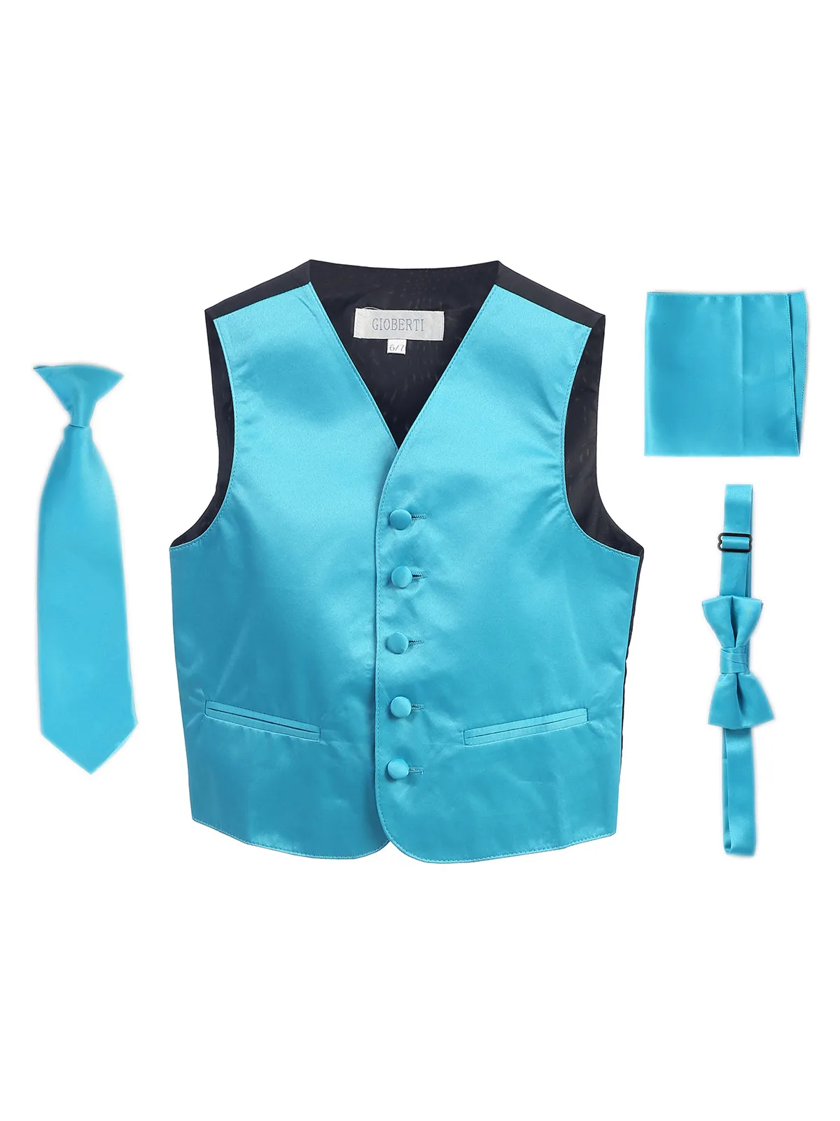 Boy's (8-18) 4 pc Formal Vest Set