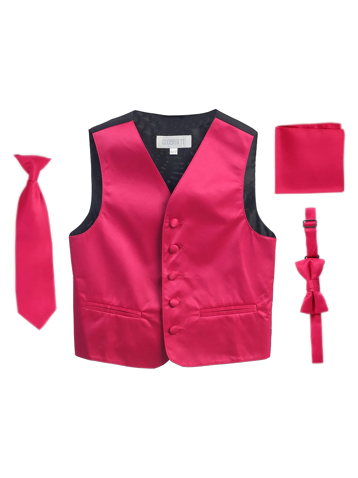 Boy's (8-18) 4 pc Formal Vest Set