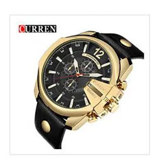 Luxury Waterproof Military Leather Mens Wristwatch