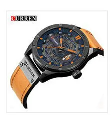 Luxury Waterproof Military Leather Mens Wristwatch