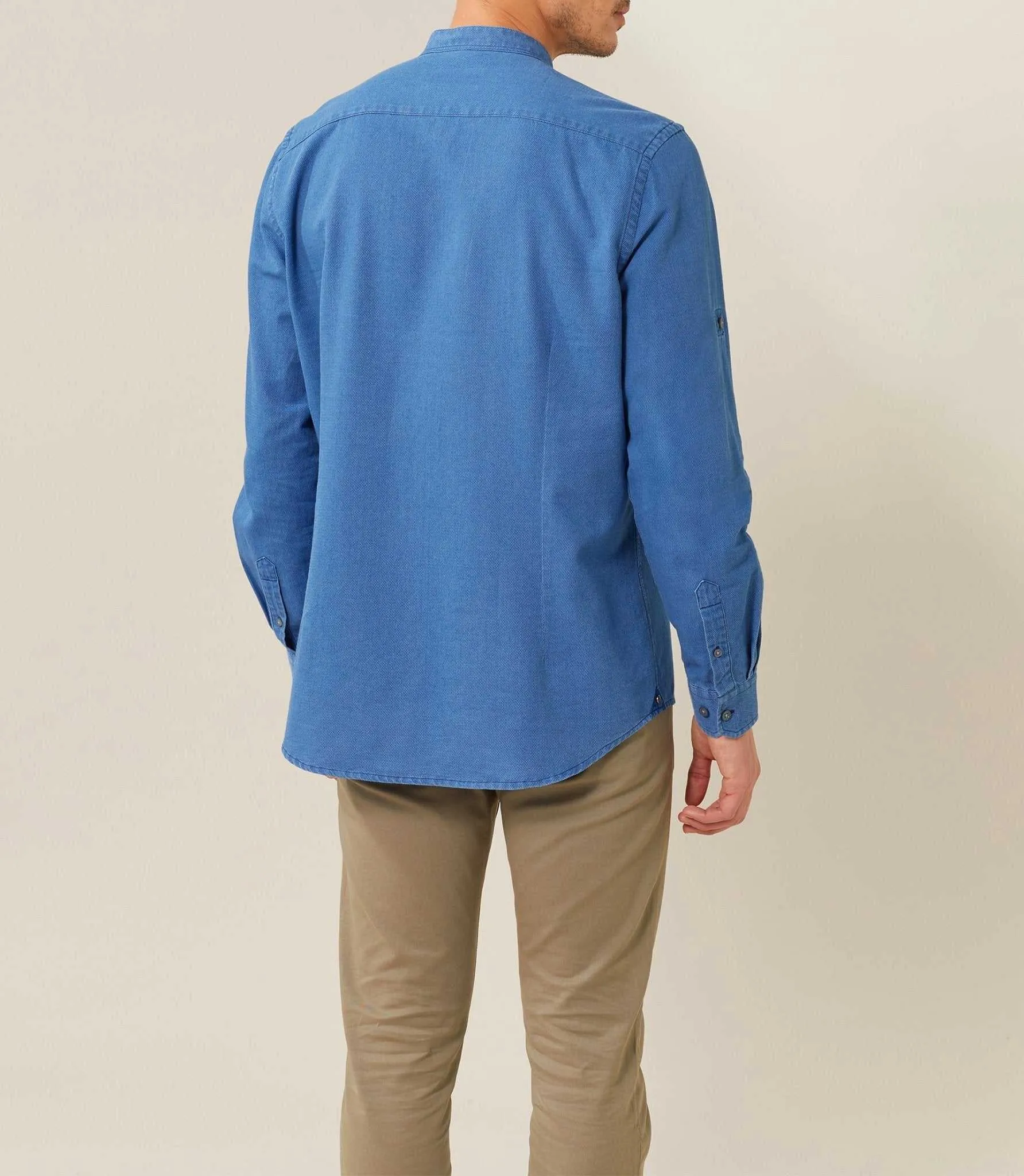 Chemise casual indigo "Tardif"