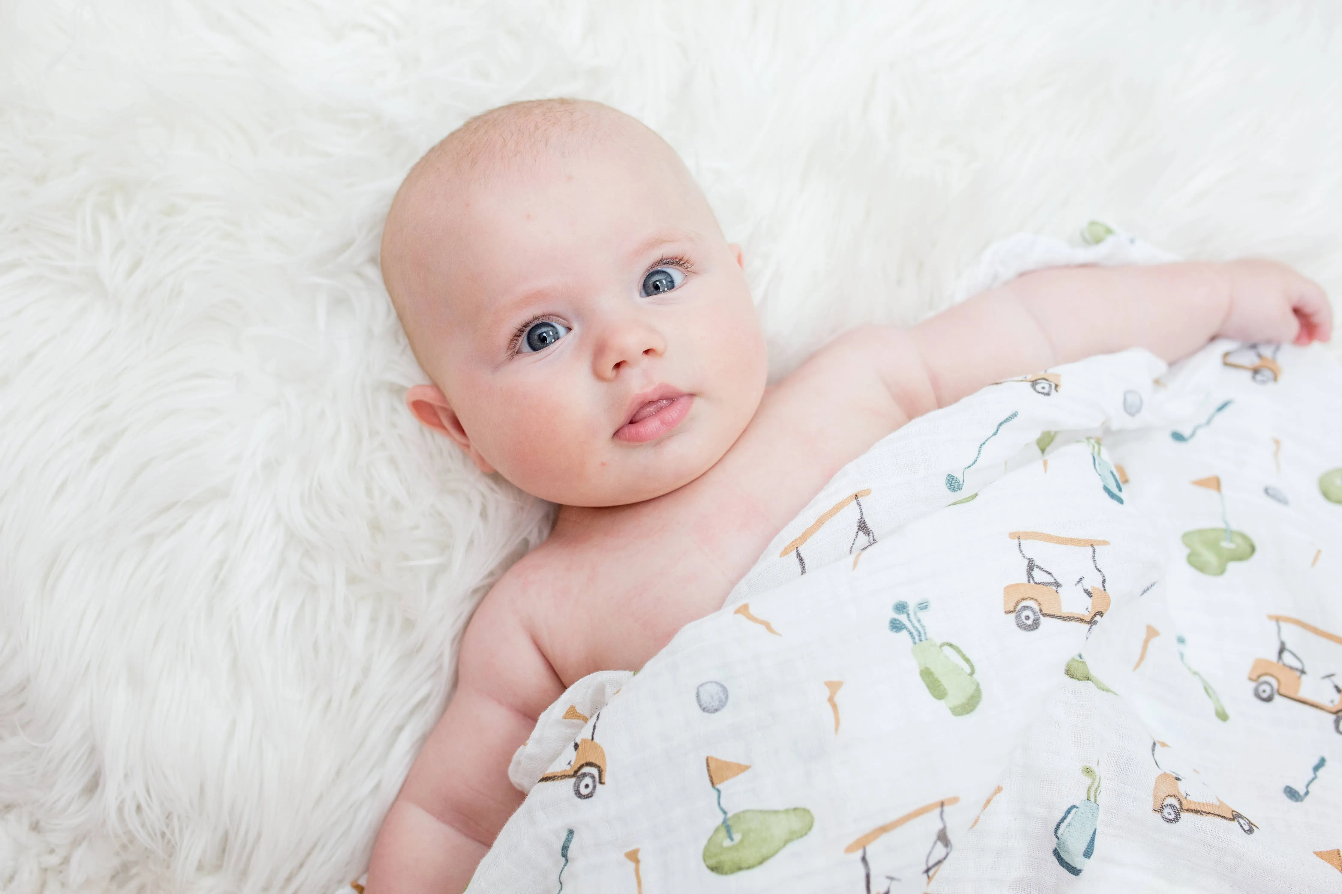 Classic Muslin Swaddle - Golf