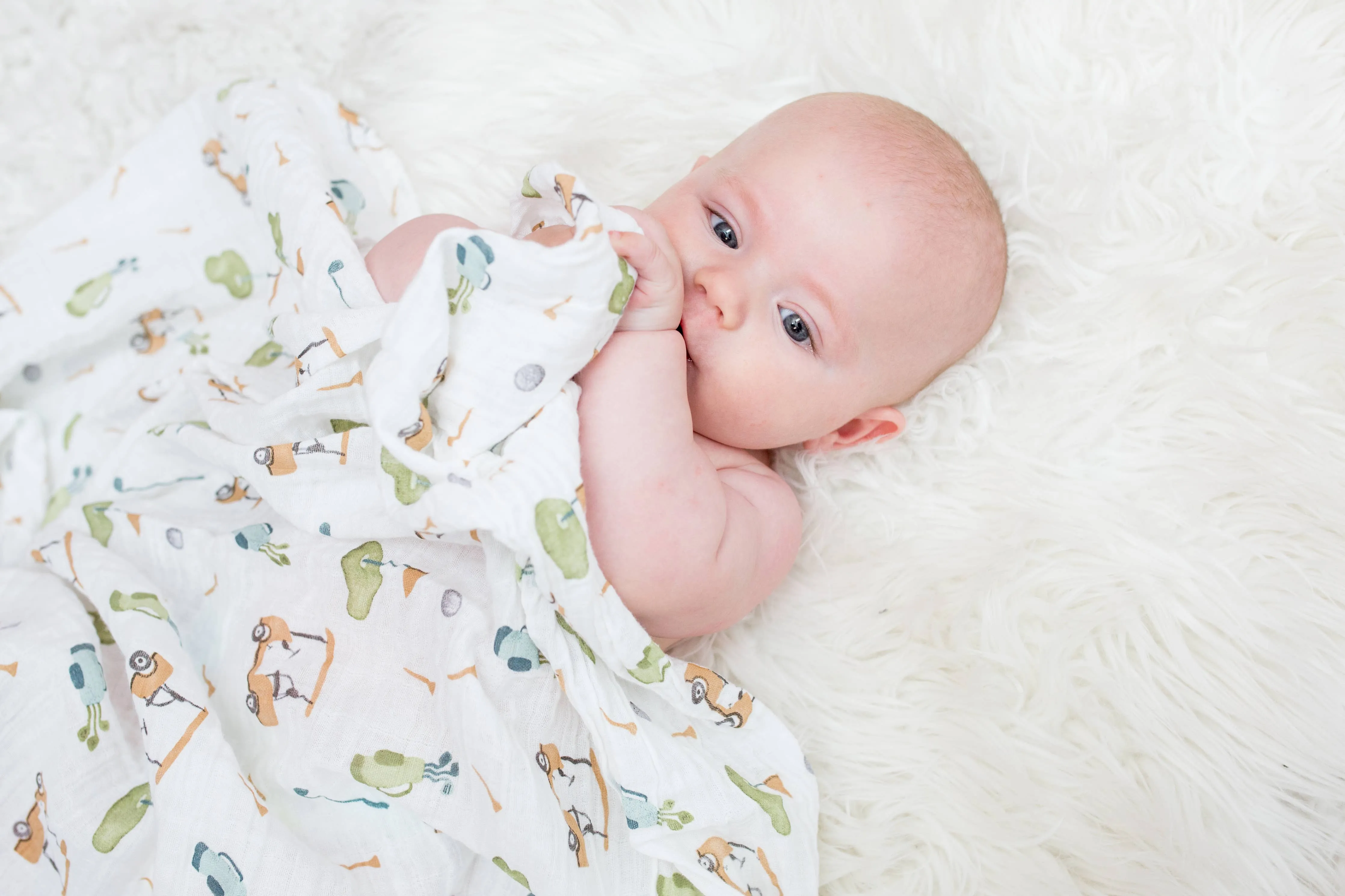 Classic Muslin Swaddle - Golf