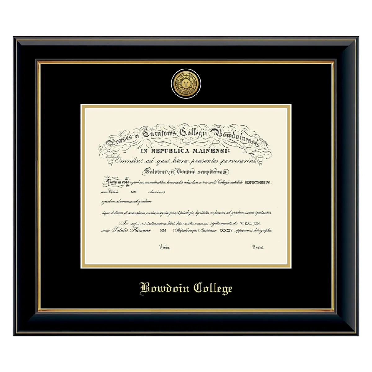 Engraved Onyx Diploma Frame from Church Hill Classics