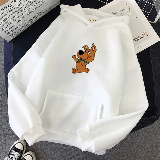 Hoodies oversized print Kangaroo Pocket Sweatshirts Hooded Harajuku Spring Casual Vintage Korean Pullovers Women sweetshirts