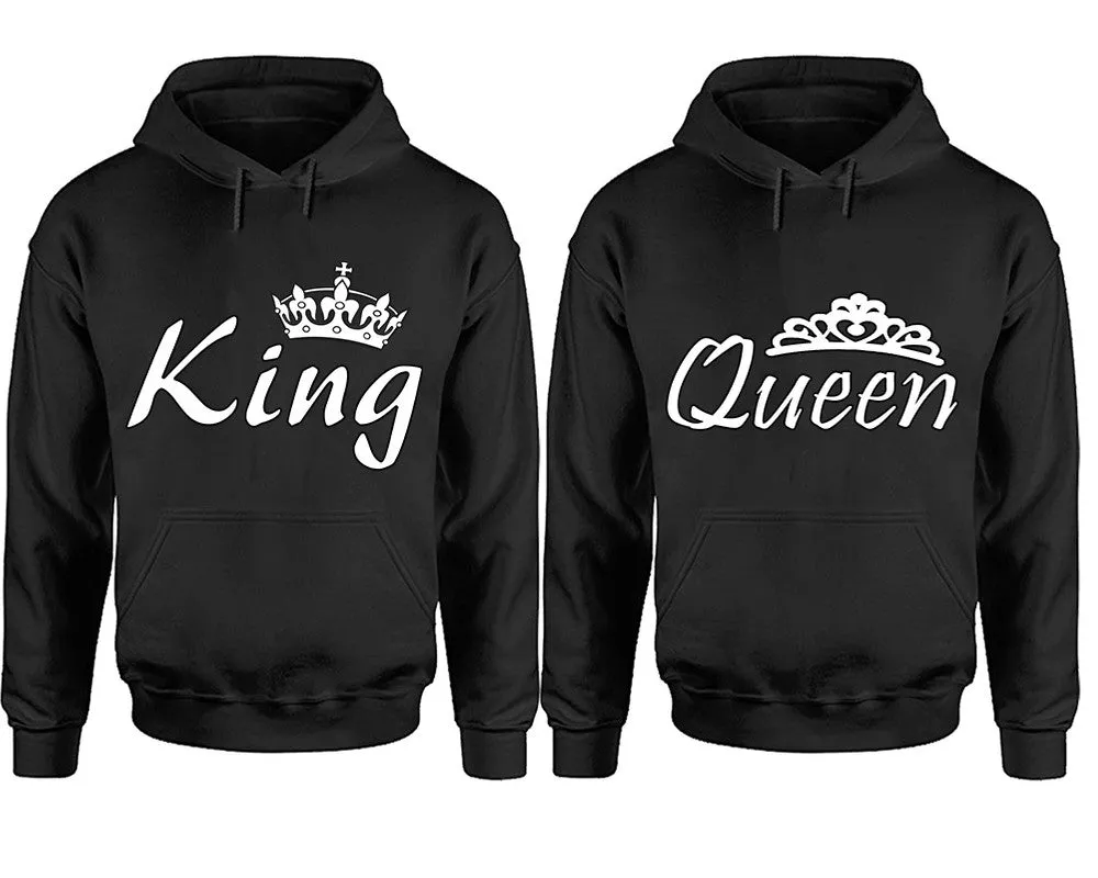 King and Queen Couple Matching Pullover Hoodies