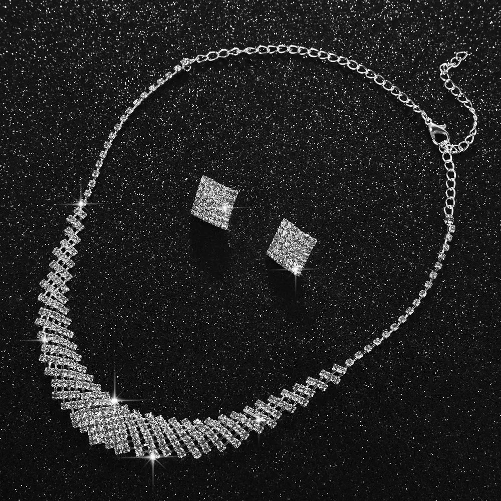 Luxury shiny necklace set