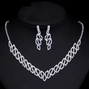 Luxury shiny necklace set