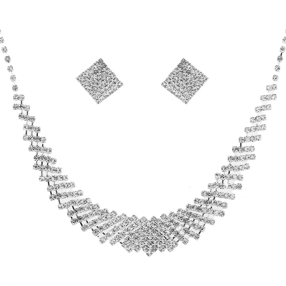 Luxury shiny necklace set