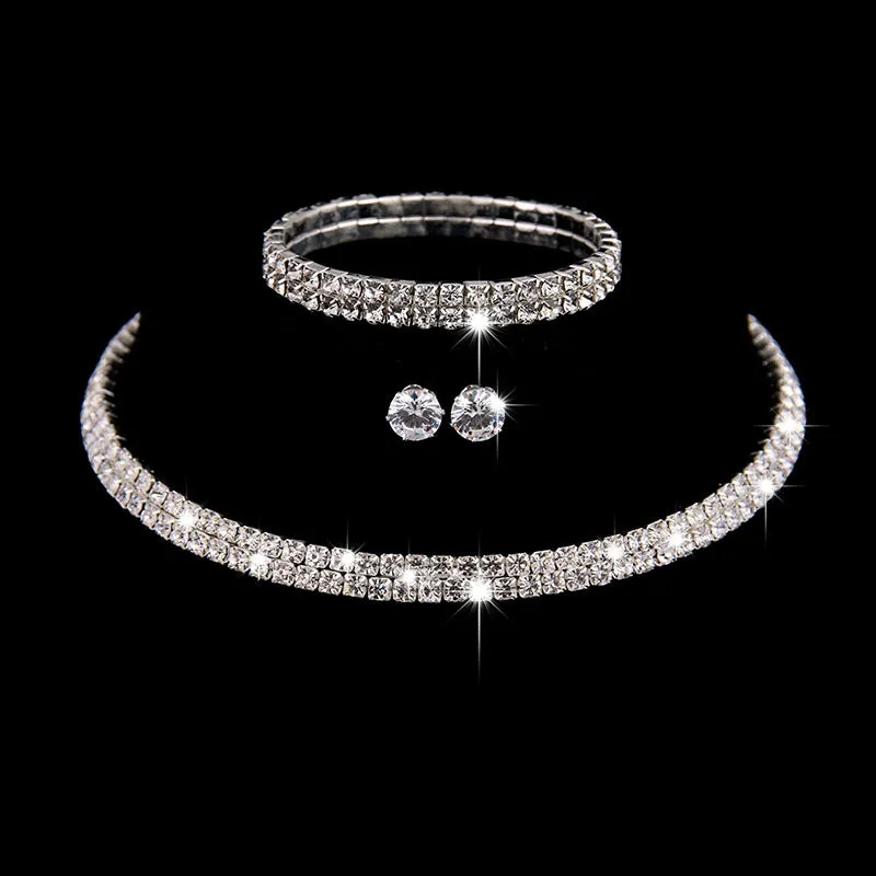 Luxury shiny necklace set