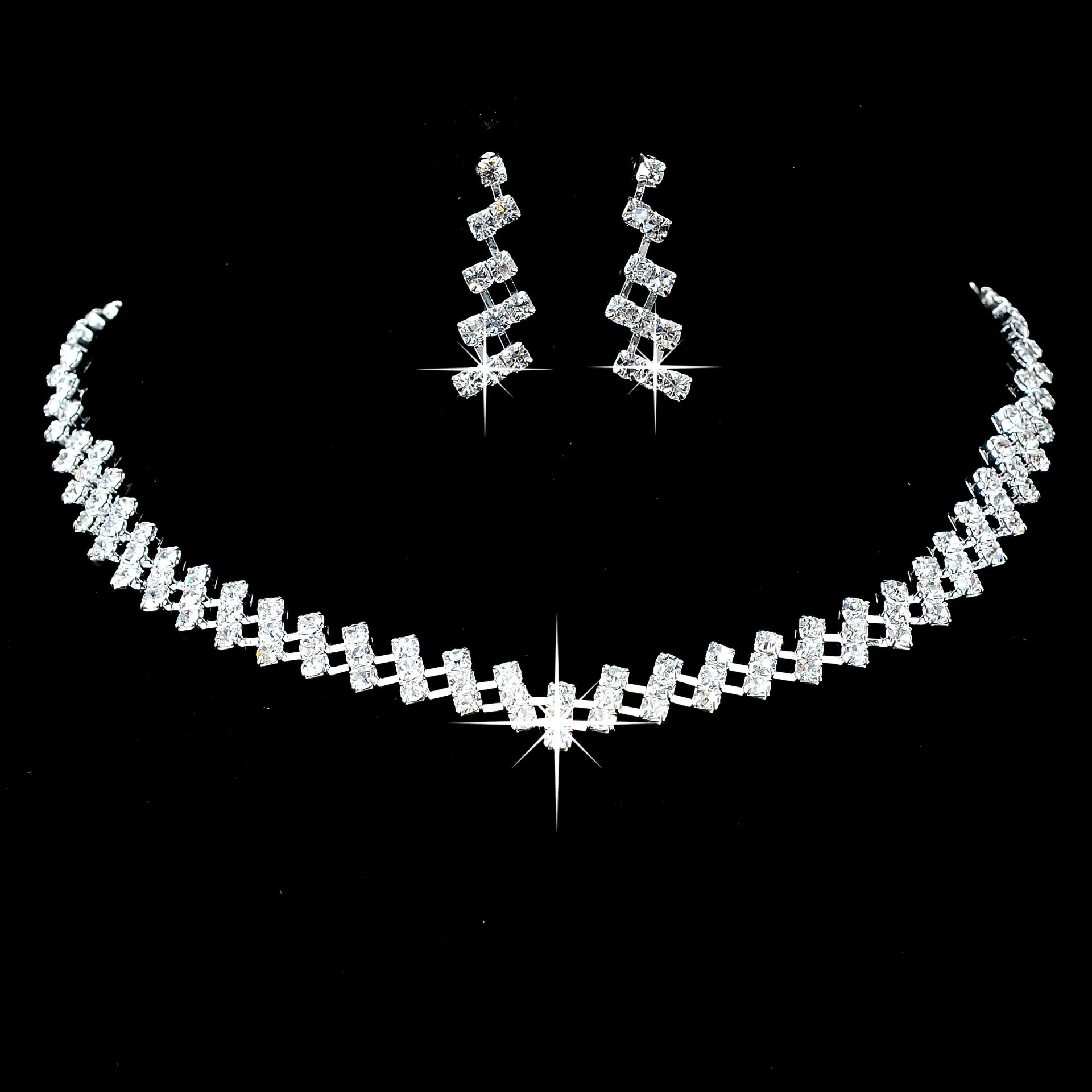 Luxury shiny necklace set