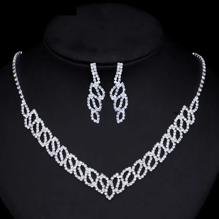 Luxury shiny necklace set