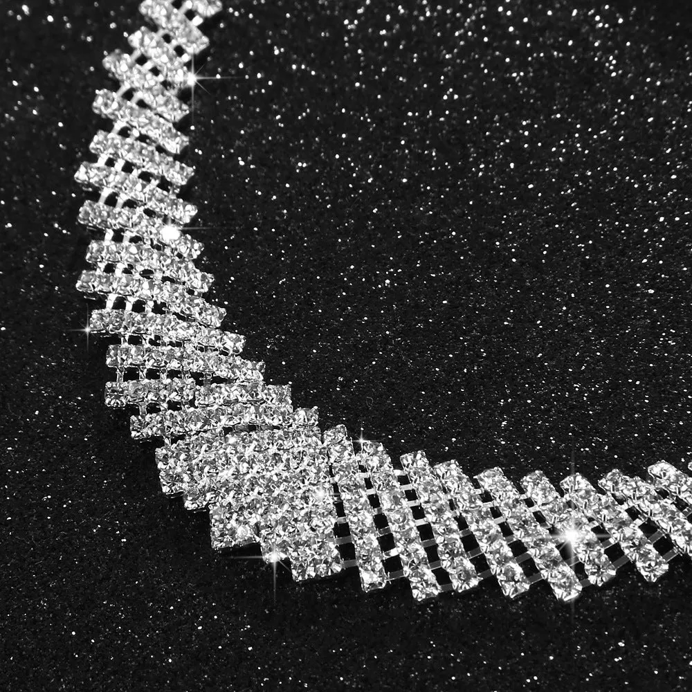 Luxury shiny necklace set