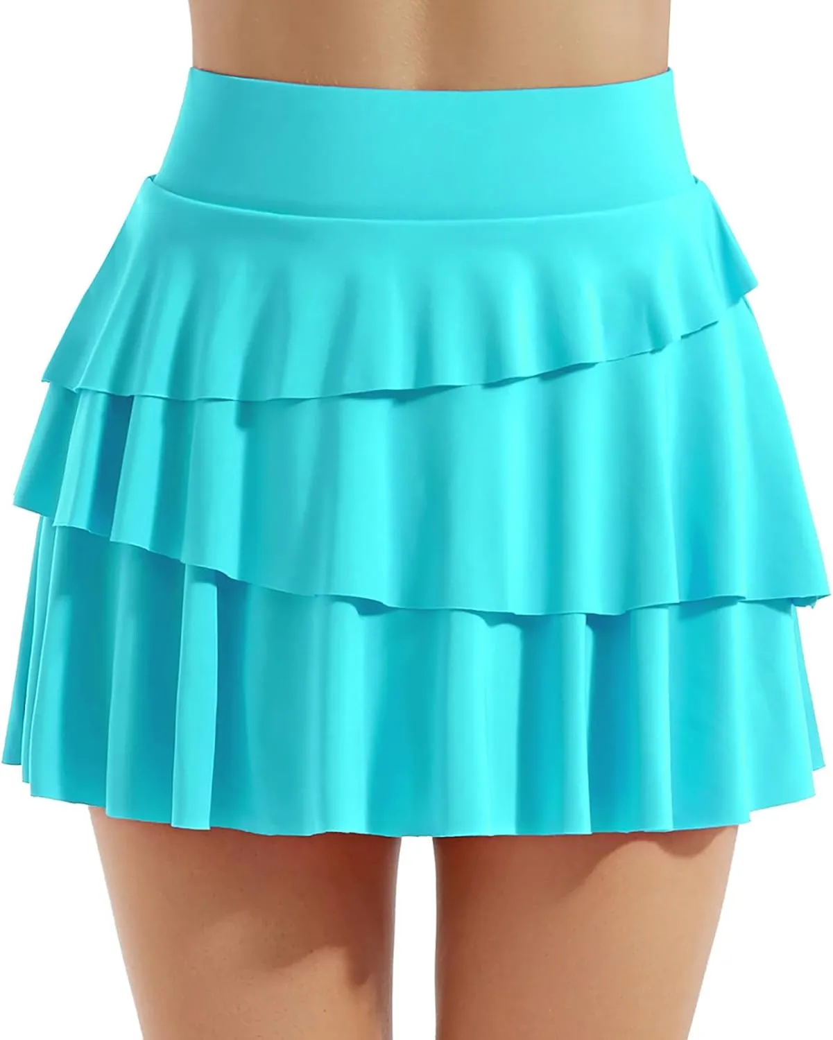 Women's High Waisted Shorts Summer Casual Loose Comfy Flowy Beach Tennis Short Skirt Skater Wrap Mini Skirt Skort