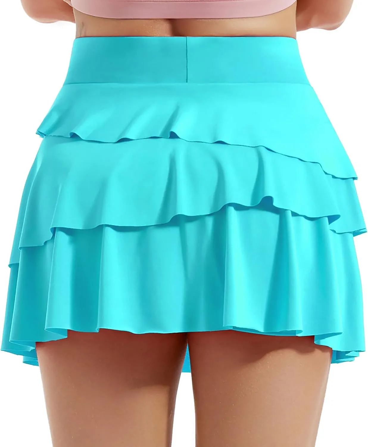 Women's High Waisted Shorts Summer Casual Loose Comfy Flowy Beach Tennis Short Skirt Skater Wrap Mini Skirt Skort